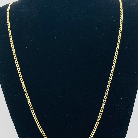 22 inch,14K Gold Curb Cuban Chain Necklace - Picture 9 of 17